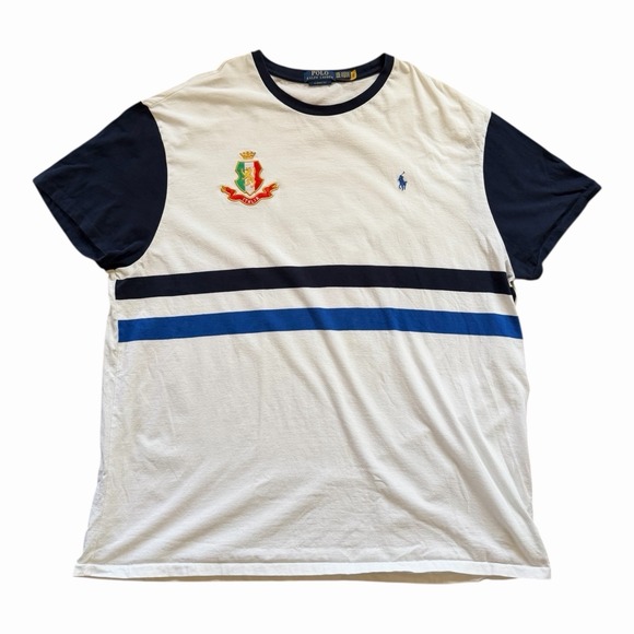 Polo Ralph Lauren Other - Polo Ralph Lauren Shirt Adult XXL Italia Crown Logo 24 Short Sleeve Men